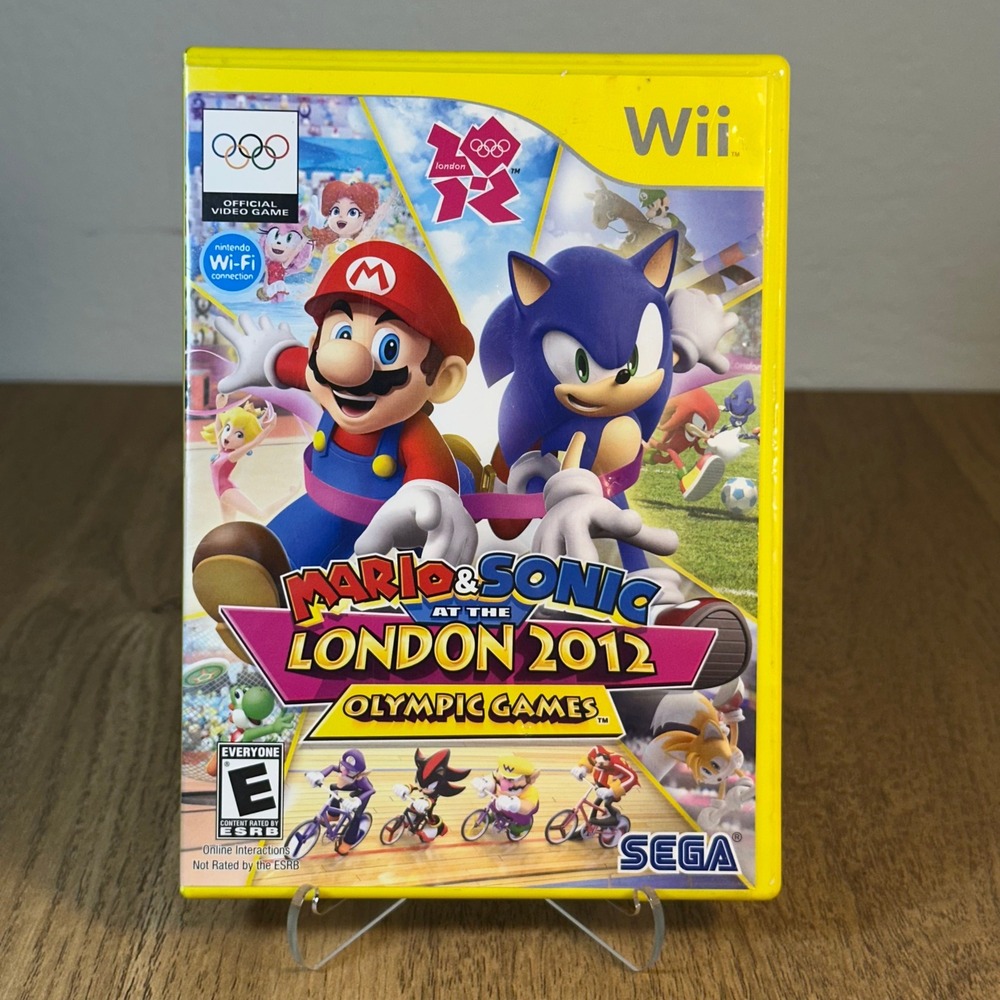 Sega Mario & Sonic at the London 2012 Olympic Games Wii Yellow Case Excellent